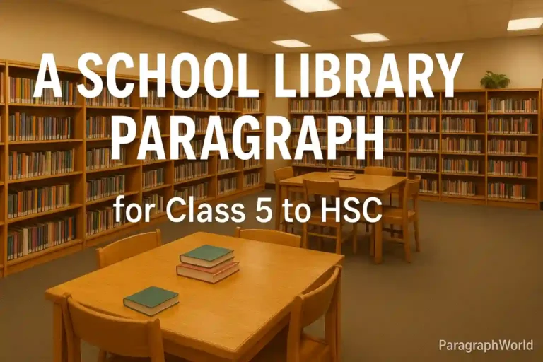 A School Library Paragraph for Class 5 to HSC
