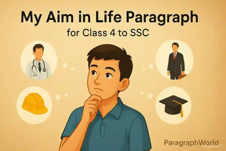 My Aim in Life Paragraph for Class 4 to SSC