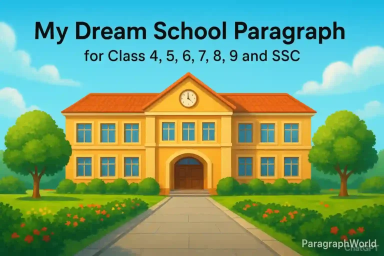 My Dream School Paragraph for Class 4, 5, 6, 7, 8 and SSC