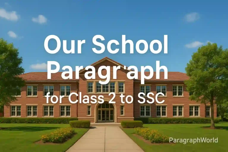 Our School Paragraph for Class 2 to SSC