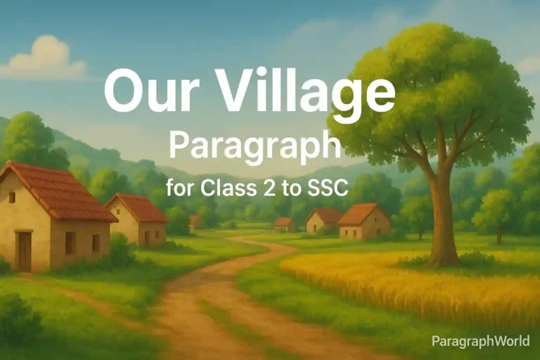 Our Village Paragraph for Class 2 to SSC